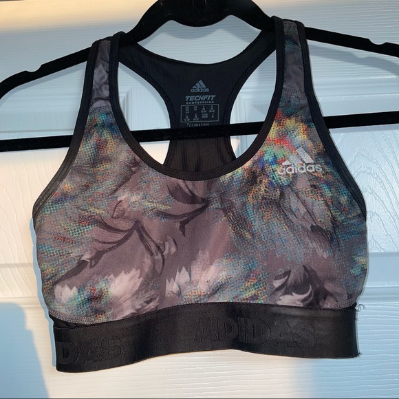 adidas Other - Adidas climacool racerback floral sports bra